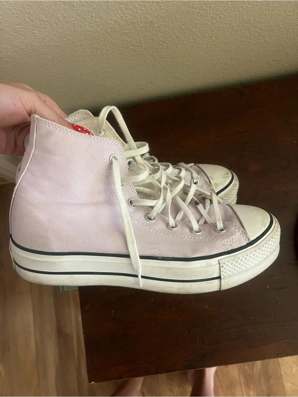 Converse High Top Sneakers - Pale Pink